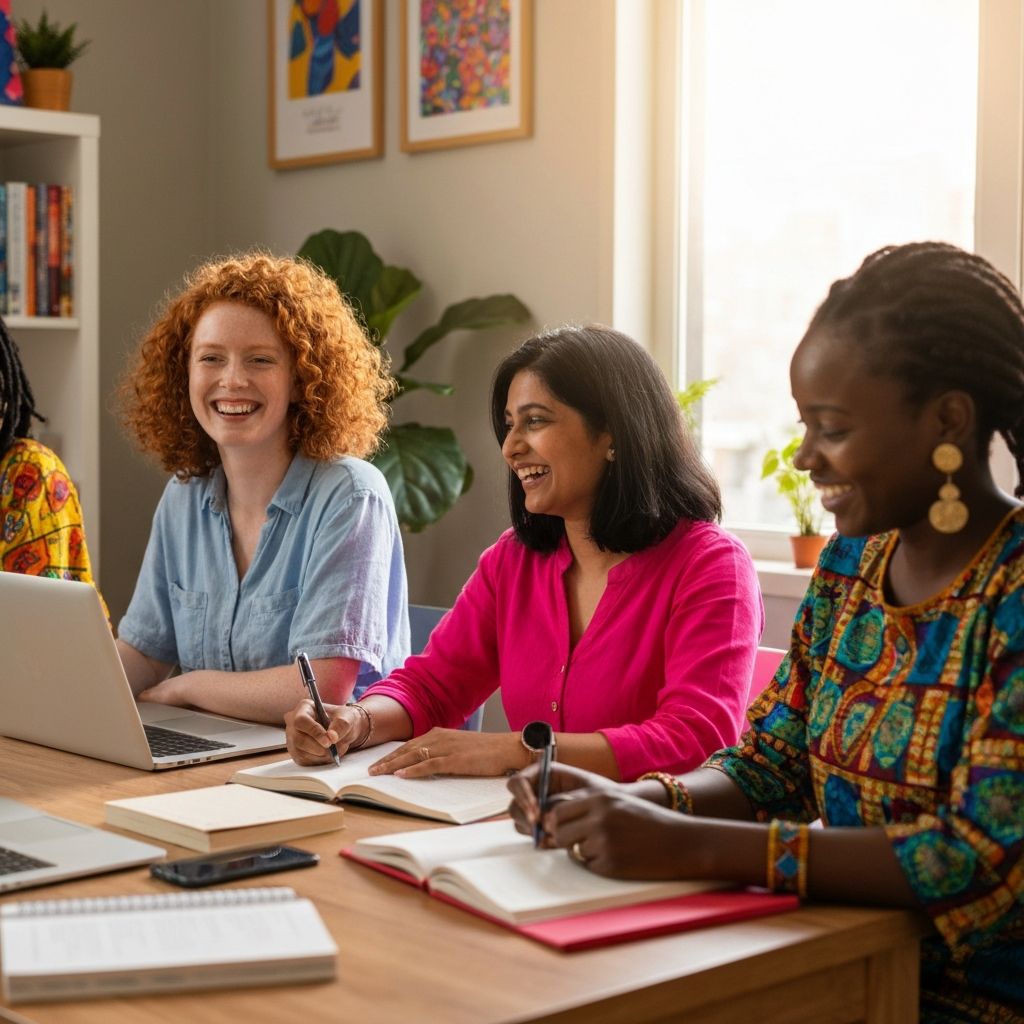 Diverse women educators collaborating